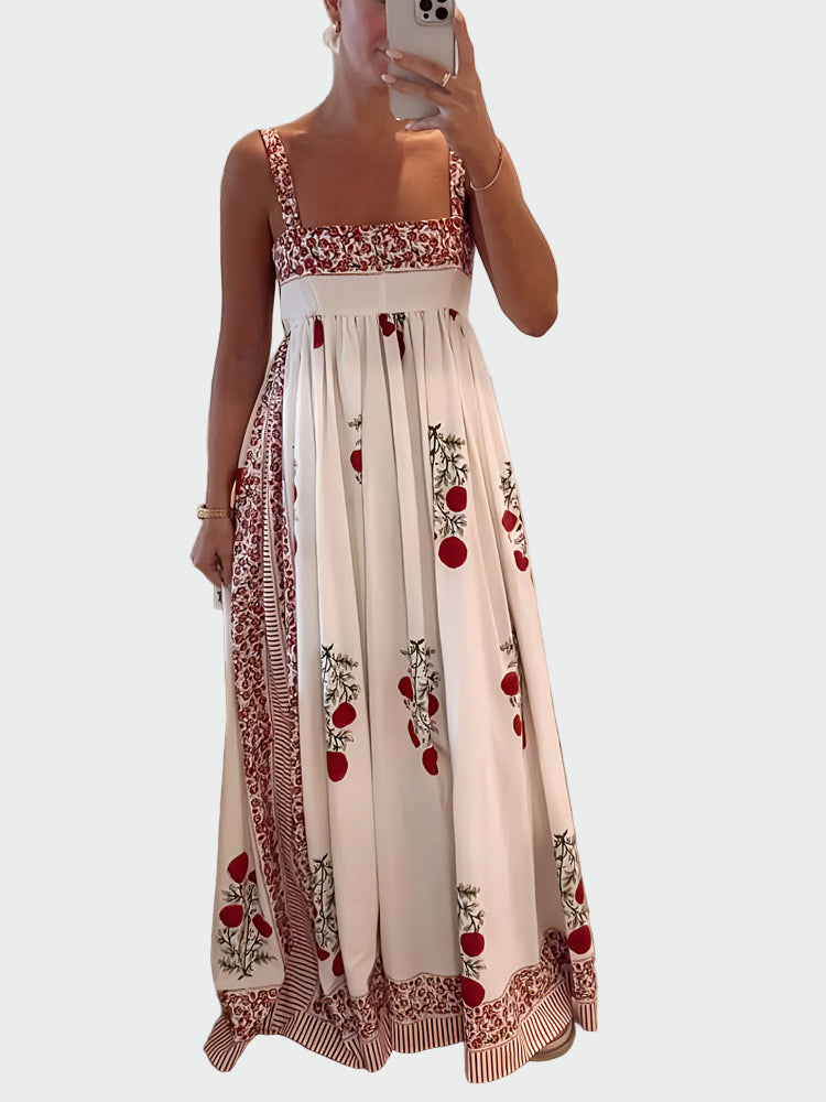 Floral Print Square Neck Maxi Dress Jasmine's Boutique Australia