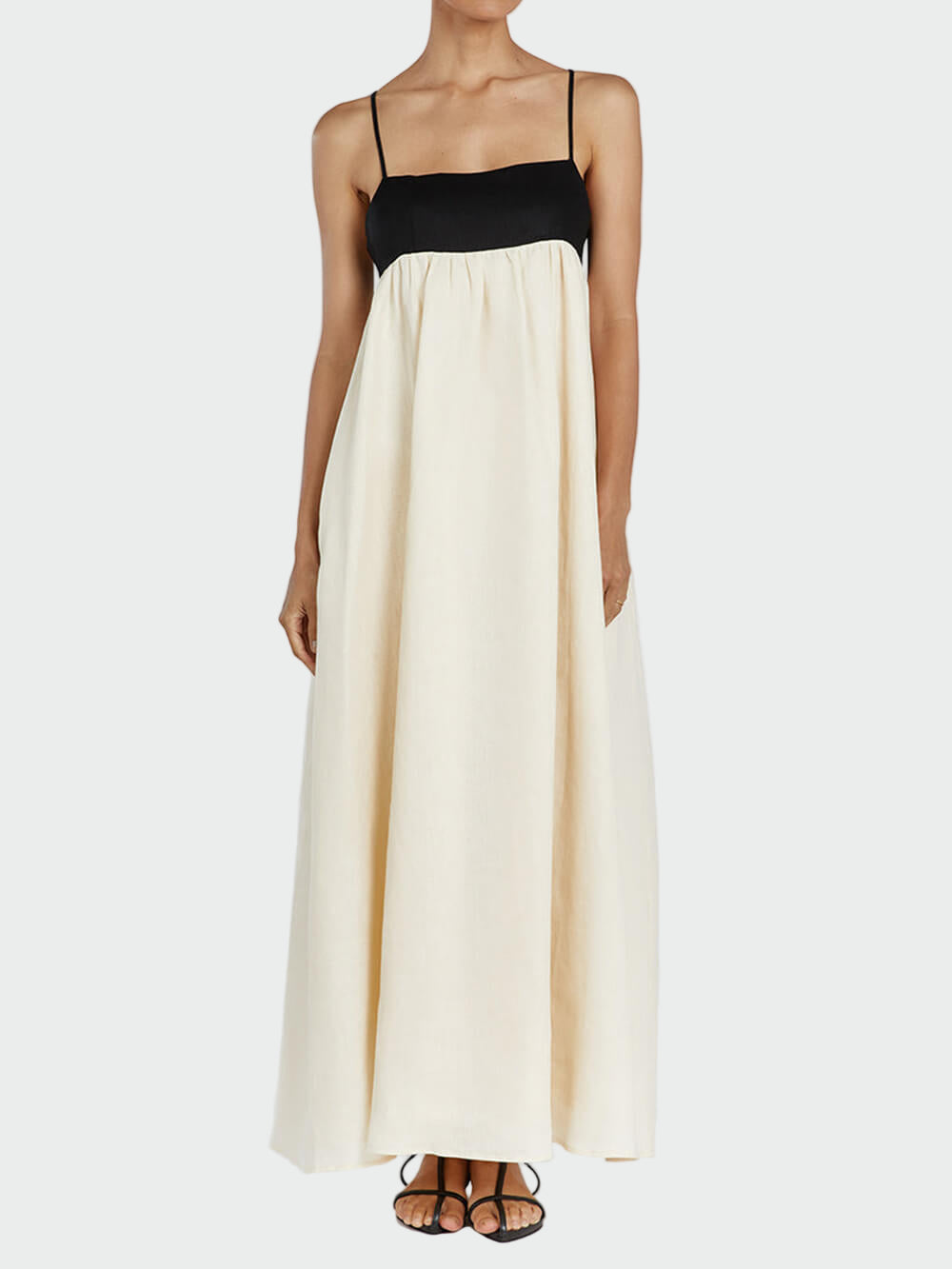 Black and White Suspender Maxi Dress Jasmine's Boutique Australia