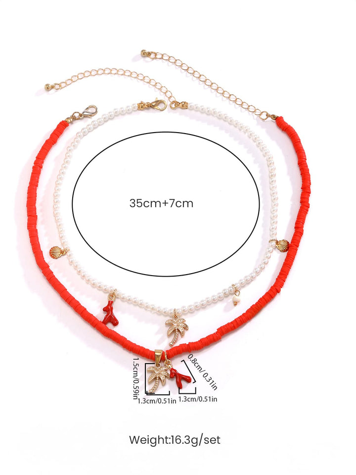 Tahiti Sunset Pearl Beach Necklace Gold Jasmine's Boutique Australia
