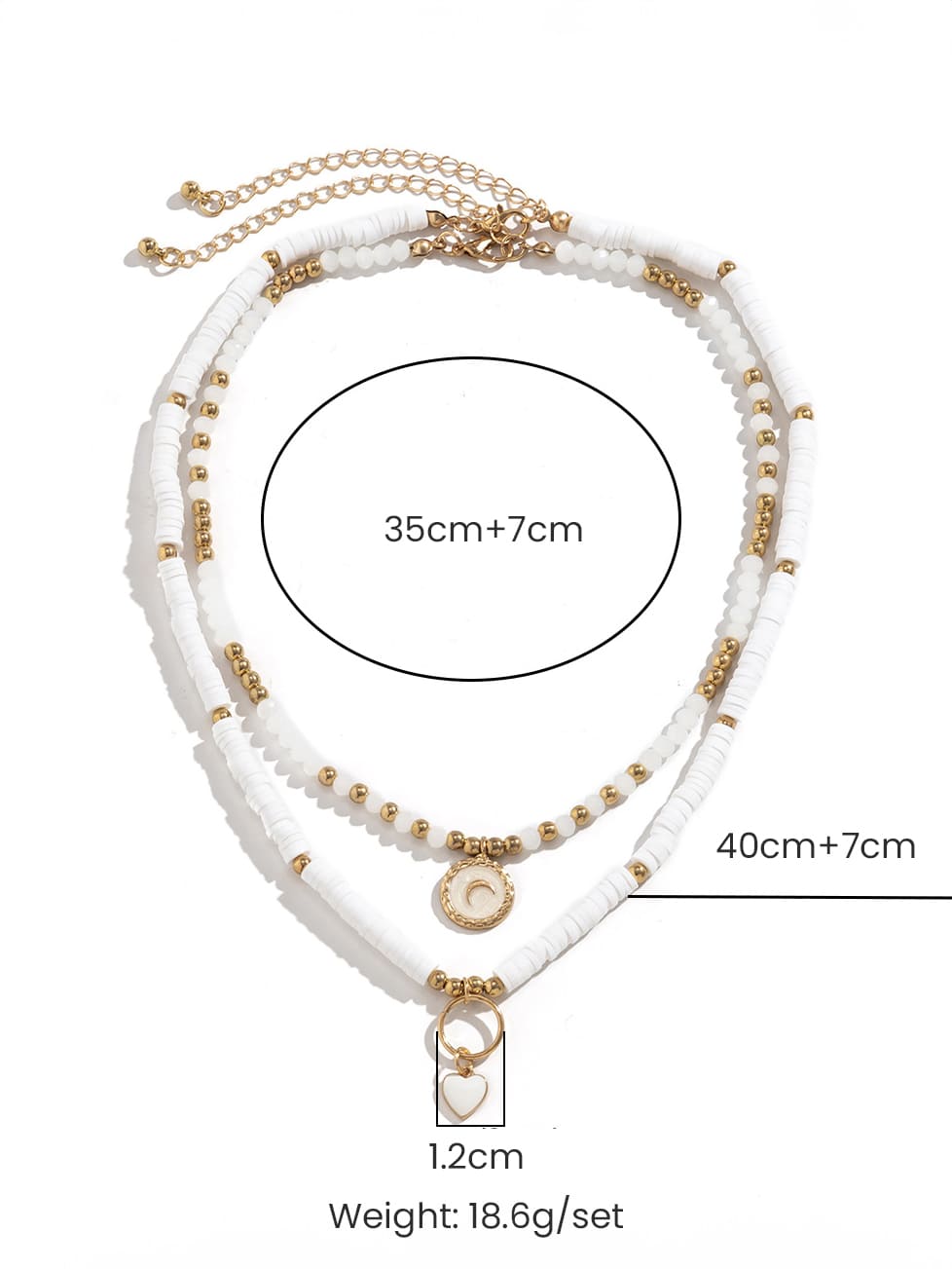Boho Heart Crystal Necklace Jasmine's Boutique Australia