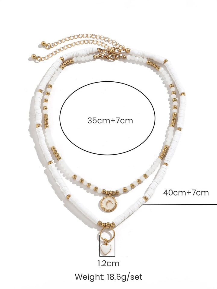 Boho Heart Crystal Necklace Jasmine's Boutique Australia