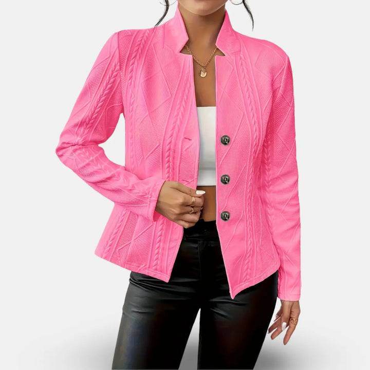 Luxe Textured Button-Up Blazer Jasmine's Boutique Australia