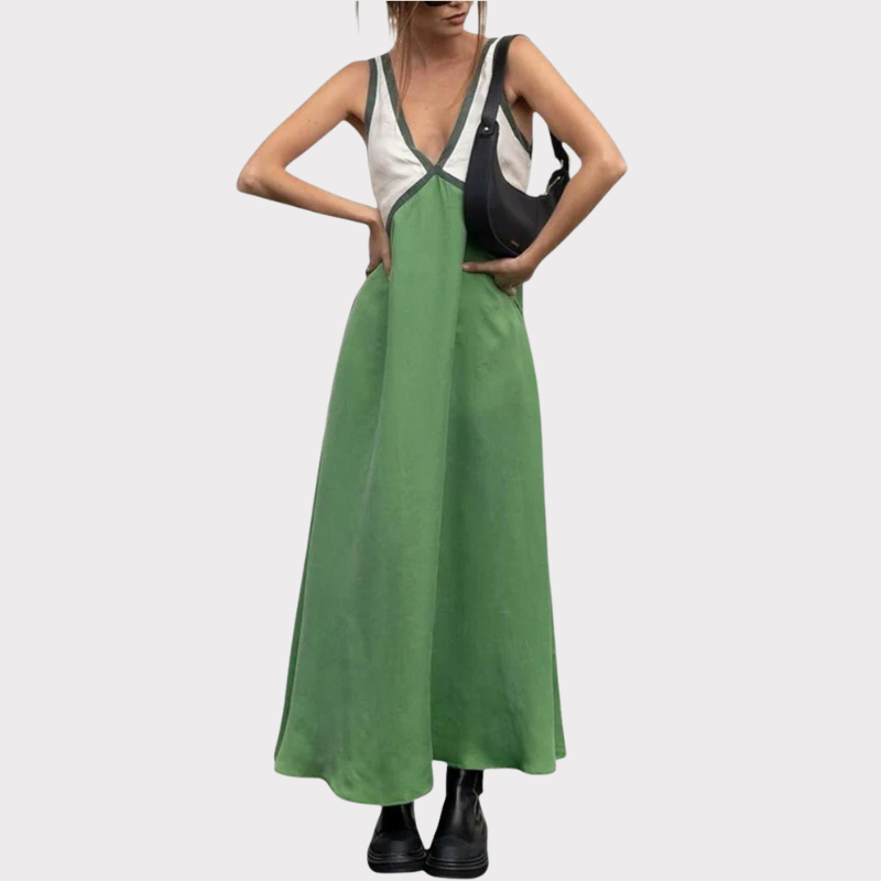 Diamond | Lightweight V-Neck Maxi Dress Liora Lane Boutique
