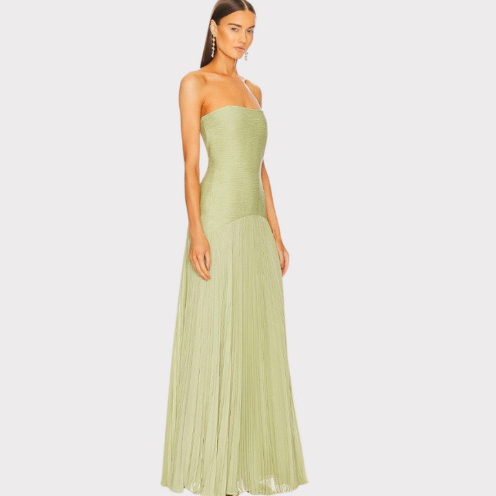Deia | Flared Sleeve Mesh Maxi Dress Liora Lane Boutique