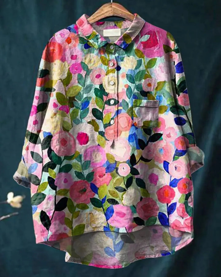 Garden Bloom Button-Up Shirt Jasmine's Boutique Australia
