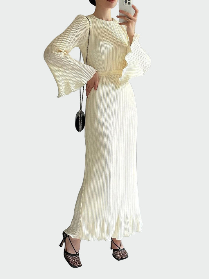 Pleated Bell Sleeve Maxi Dress Jasmine's Boutique Australia