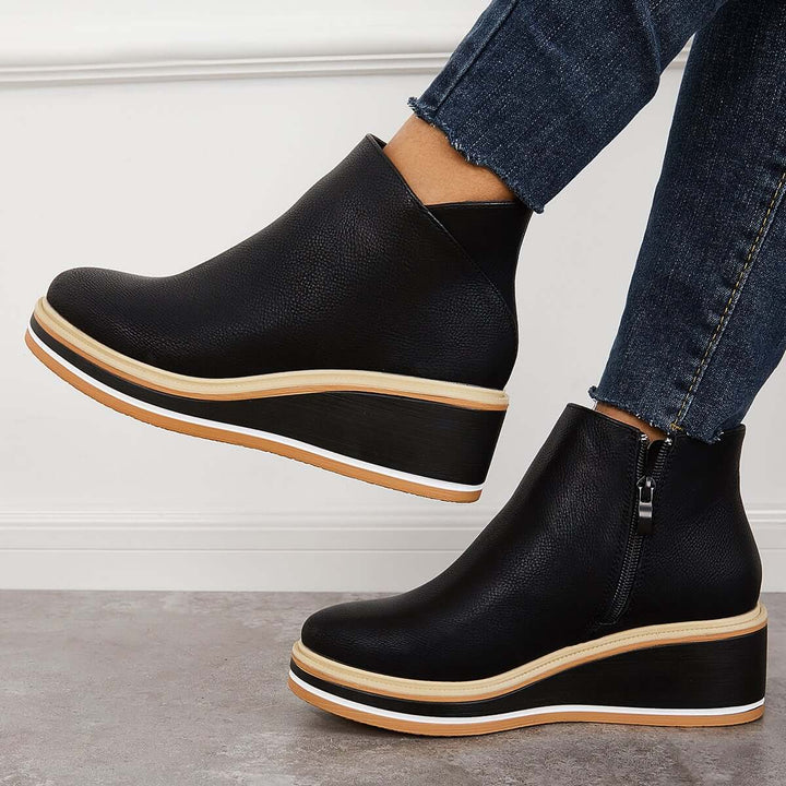 Eclipse Rise Wedge Ankle Boots Jasmine's Boutique Australia