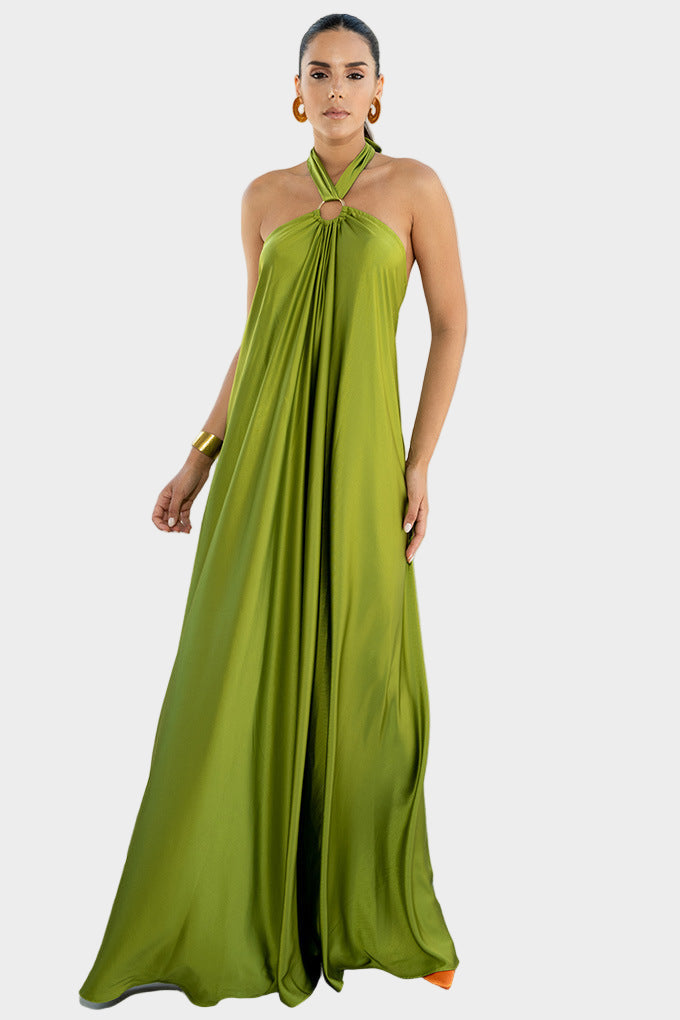 Satin Backless Maxi Dress Jasmine's Boutique Australia