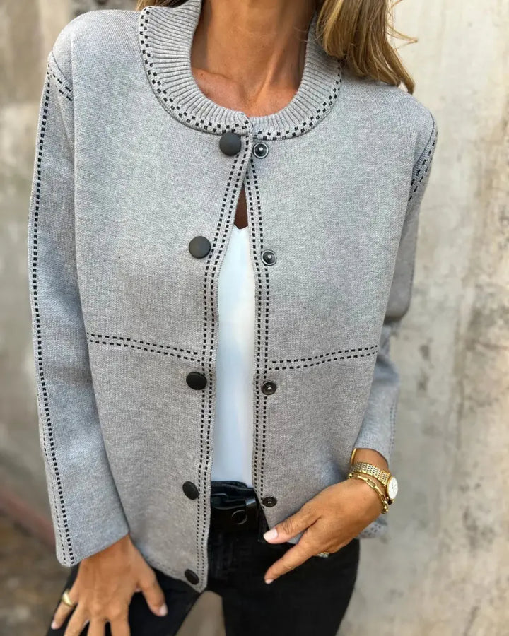 Heather Grey Button-Front Cardigan Jasmine's Boutique Australia