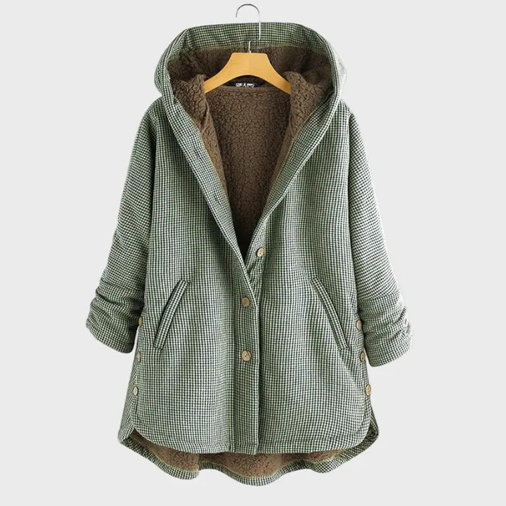 Cozy Plaid Hooded Coat Jasmine's Boutique Australia