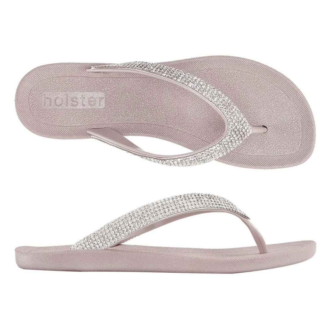 Holster Crystal Shine Flip Flops – Blush Jasmine's Boutique Australia
