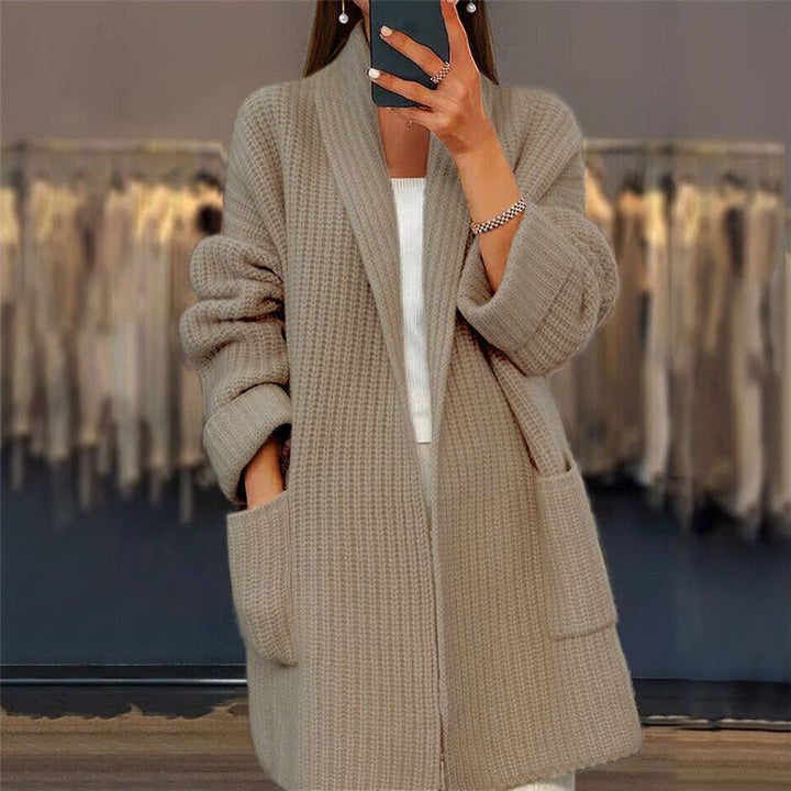 Celeste | Knitted Cardigan  Liora Lane Boutique Blazers Camel / UK 20-22 (3XL) 39.95