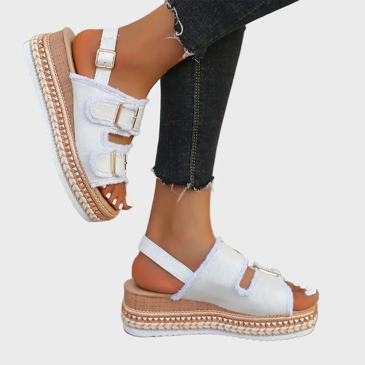 Casual Denim Wedges Jasmine's Boutique Australia