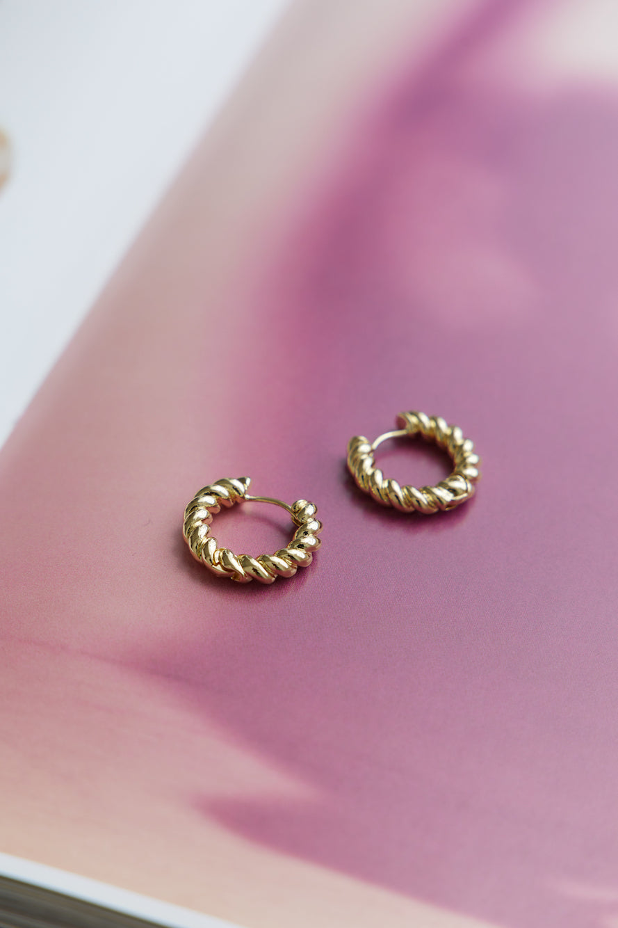 18-Carat Gold-Plated Effervescent Times Earrings Jasmine's Boutique Australia