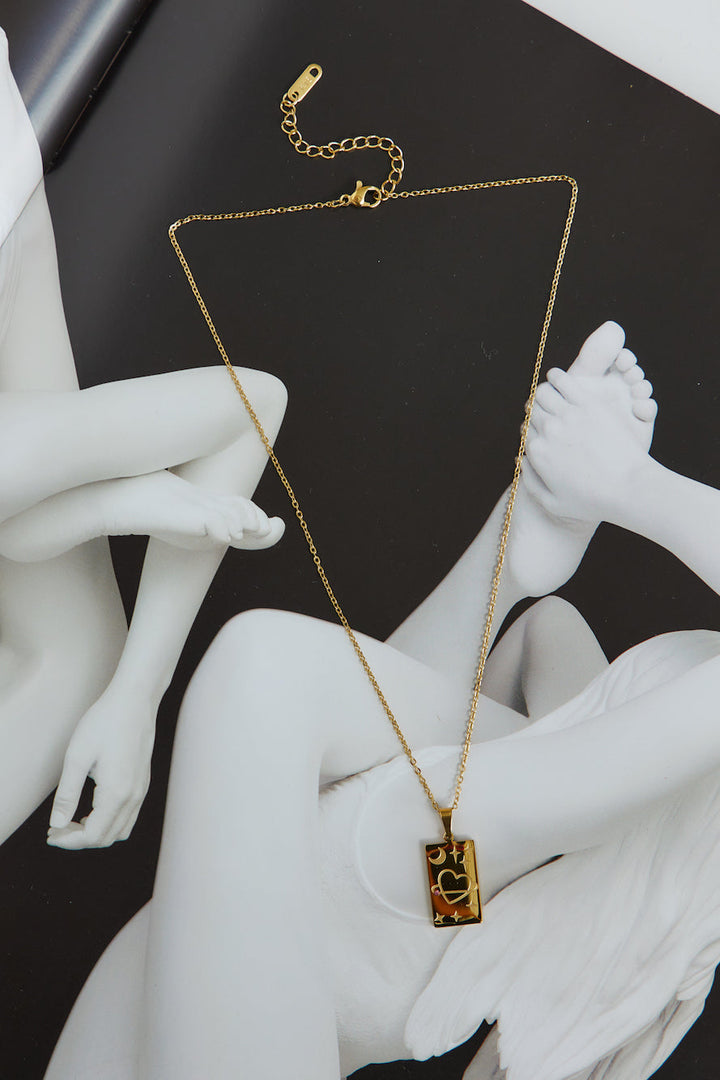 18 Karat Gold Plated My Beating Heart Necklace Jasmine's Boutique Australia