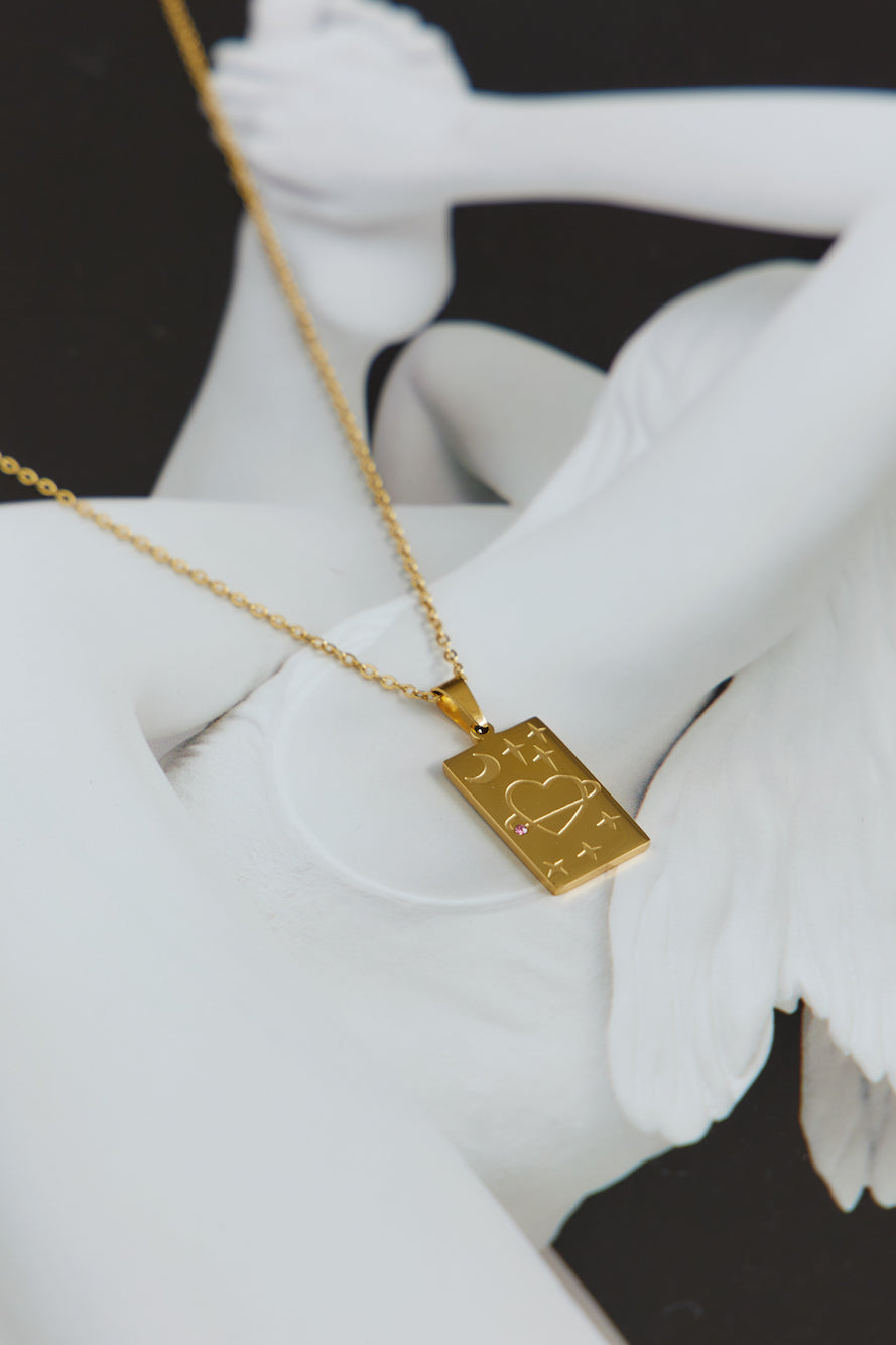 18 Karat Gold Plated My Beating Heart Necklace Jasmine's Boutique Australia