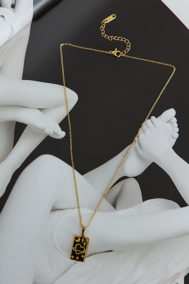 18 Karat Gold Plated My Beating Heart Necklace Jasmine's Boutique Australia
