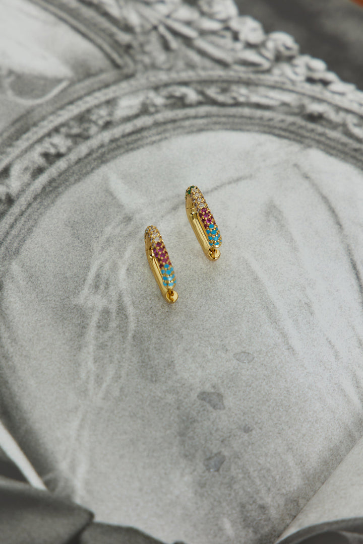 Talisman Special Earrings 18 Karat Gold-Plated Multi Jasmine's Boutique Australia