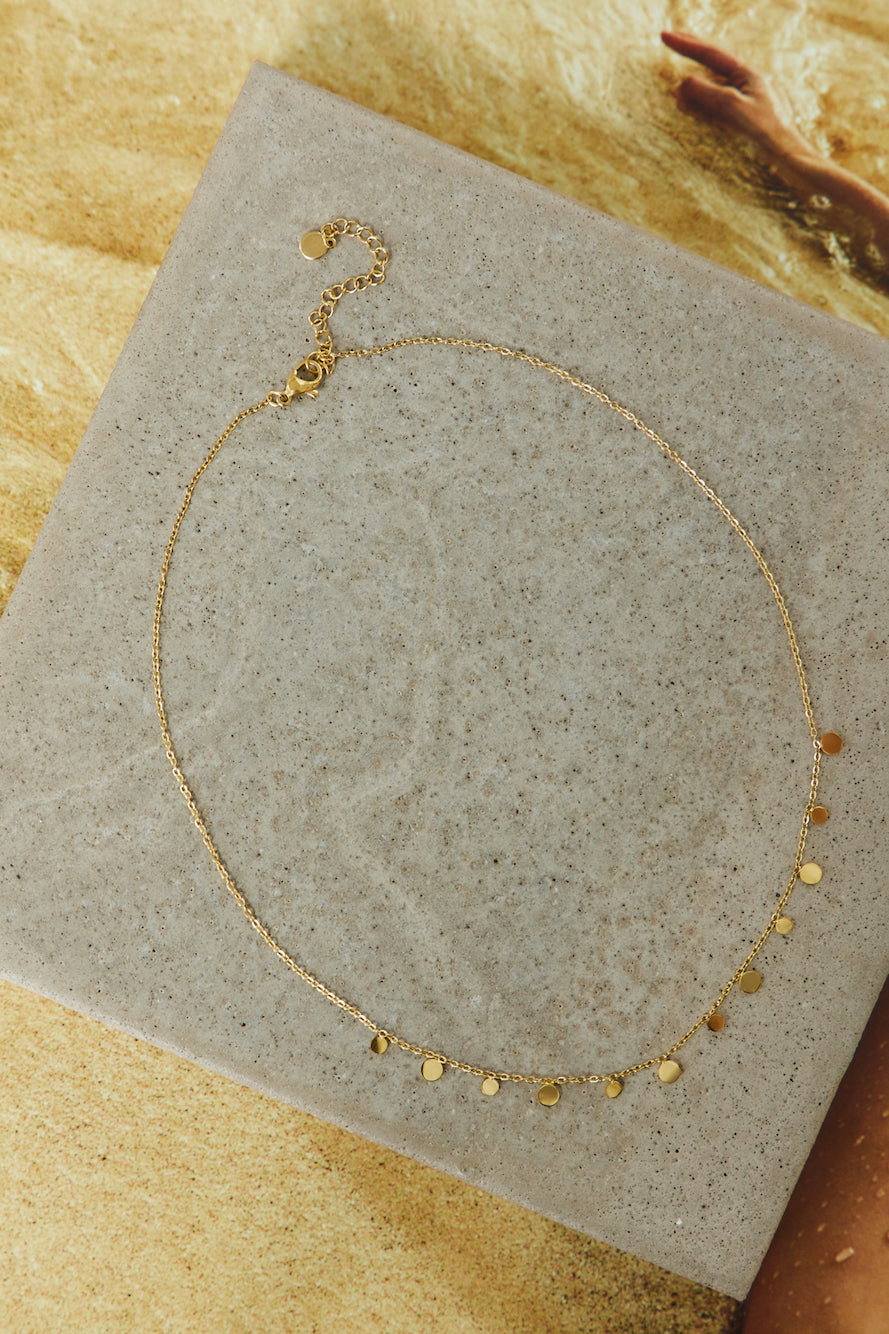 18-Karat Gold Necklace with Golden Hues Jasmine's Boutique Australia