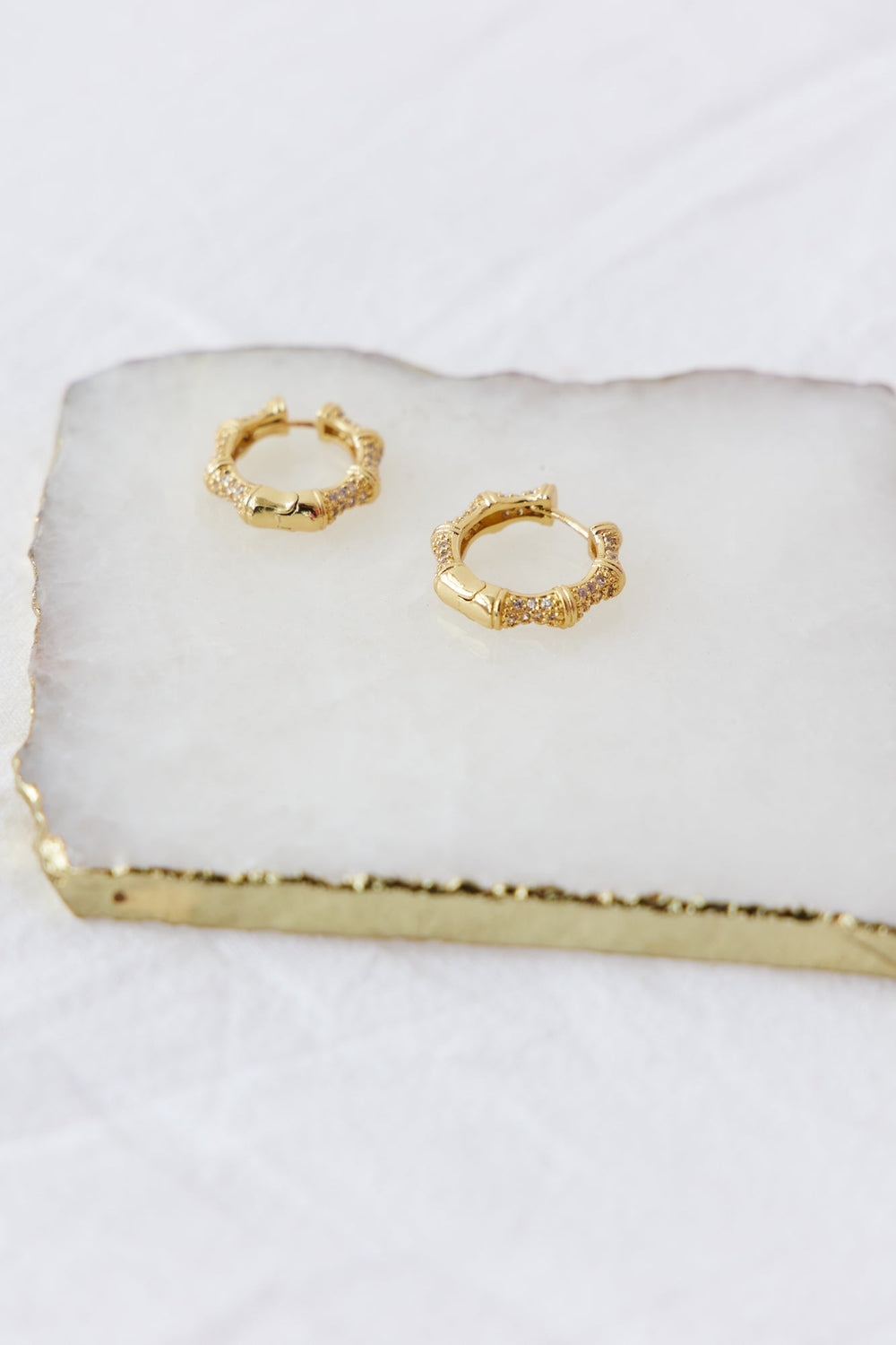 18 Karat Gold-Plated Final Phase Earrings Jasmine's Boutique Australia