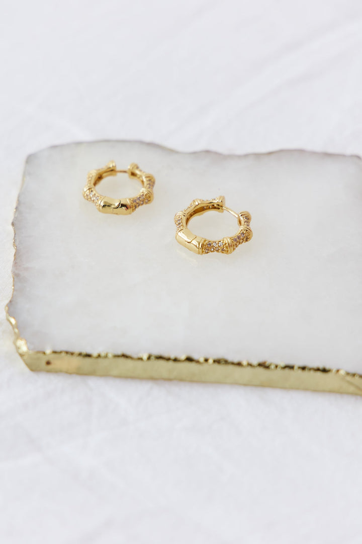 18 Karat Gold-Plated Final Phase Earrings Jasmine's Boutique Australia