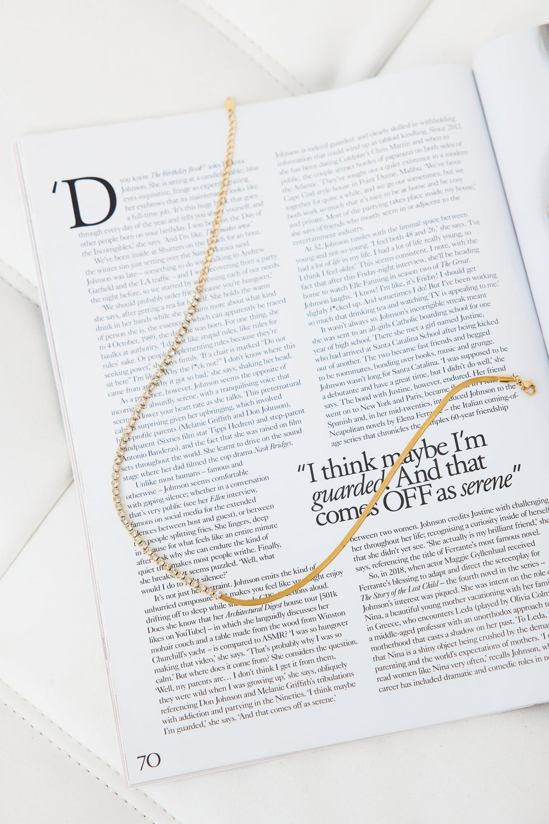 18 Karat Gold Sundown Gleaming Necklace Jasmine's Boutique Australia