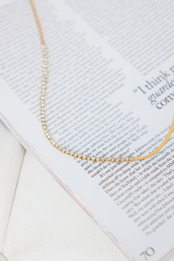 18 Karat Gold Sundown Gleaming Necklace Jasmine's Boutique Australia