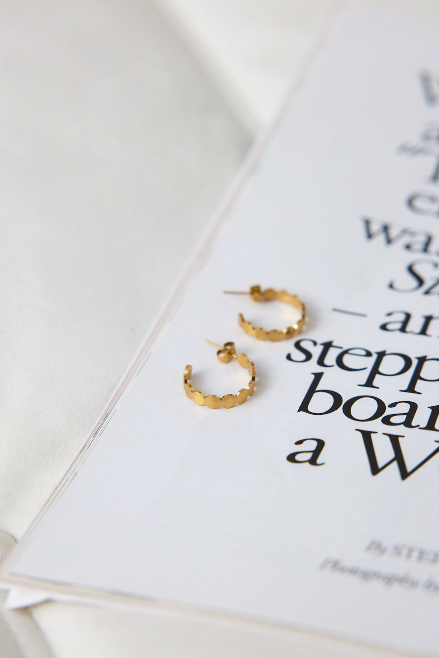 18 Karat Gold Plated Ares World Earrings Jasmine's Boutique Australia