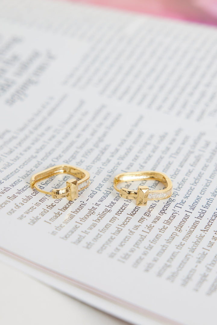 14 Karat Gold-Plated Hoop Earrings Jasmine's Boutique Australia