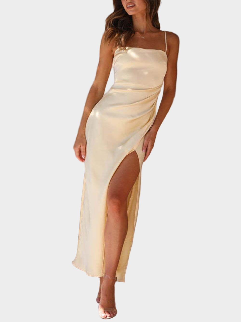 Modern Slit Dress with Garters Jasmine's Boutique Australia