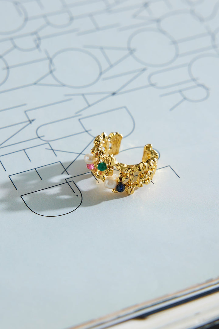 18 Karat Gold Ring with Precious Stones Jasmine's Boutique Australia