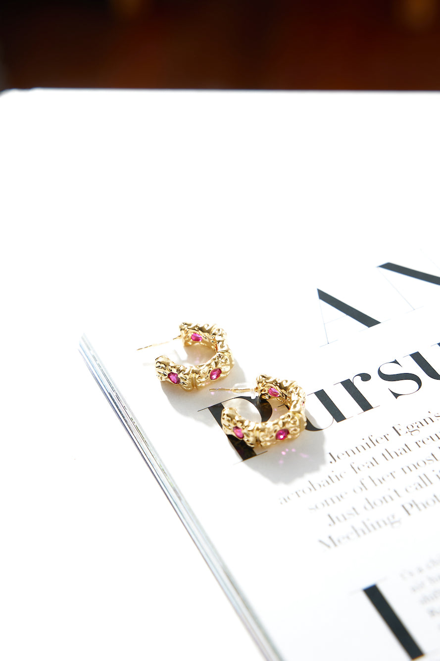 18 Karat Gold Plated Earrings Gorg Gem Gold Jasmine's Boutique Australia