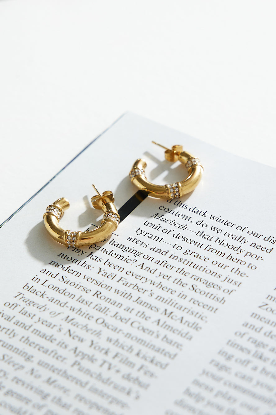 18 Karat Gold with Elegant Hoops Jasmine's Boutique Australia