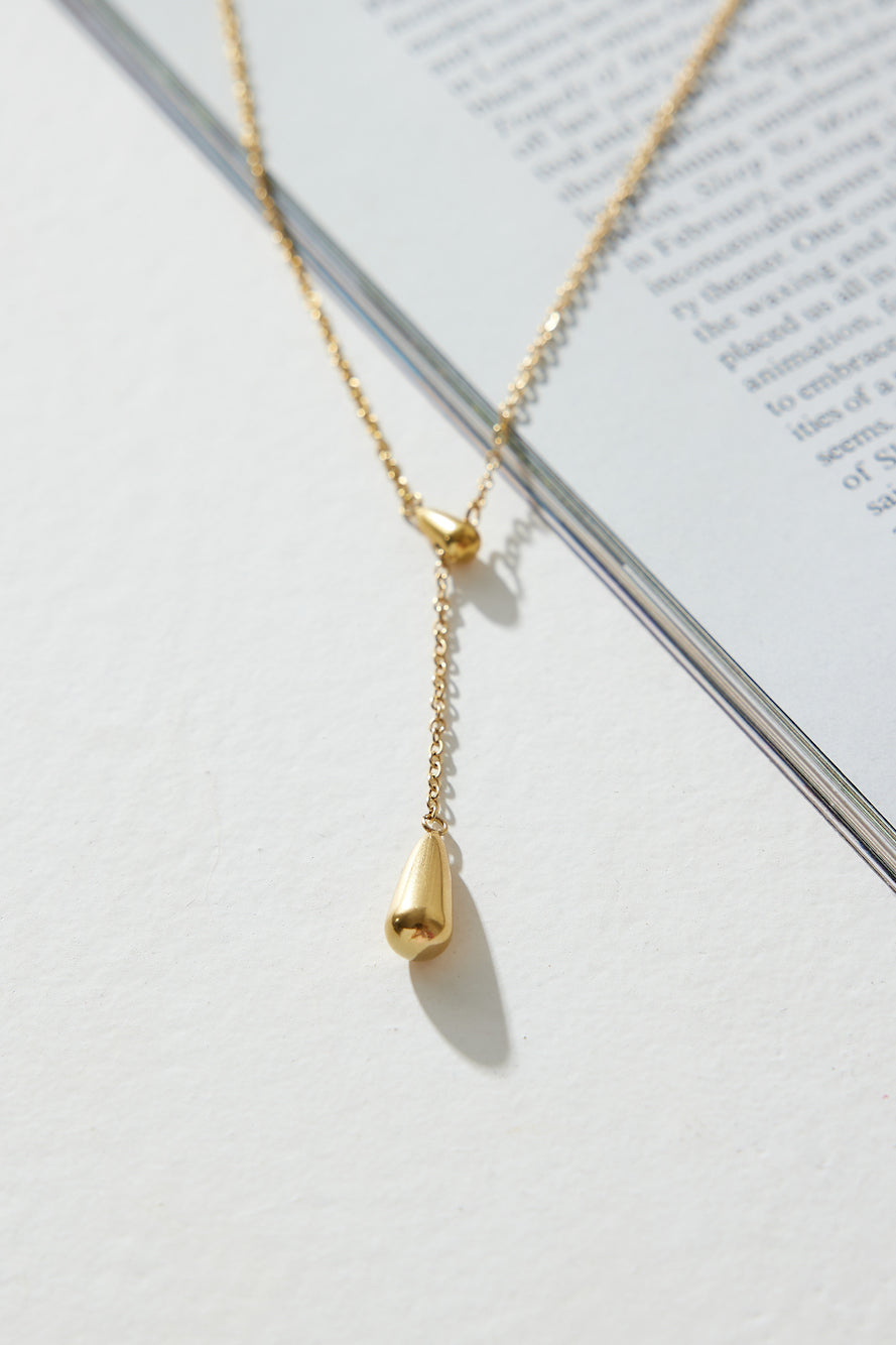 18 Karat Gold-Plated Ring with Bell Necklace Jasmine's Boutique Australia