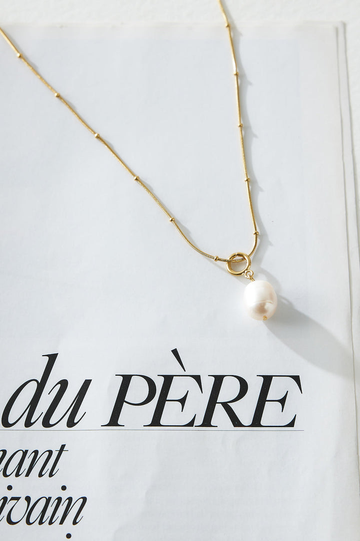 18 Karat Gold Pearl Necklace Jasmine's Boutique Australia