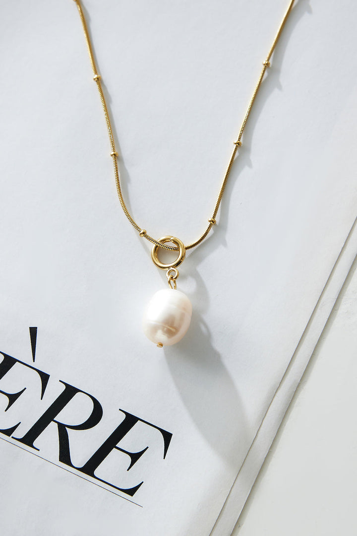 18 Karat Gold Pearl Necklace Jasmine's Boutique Australia