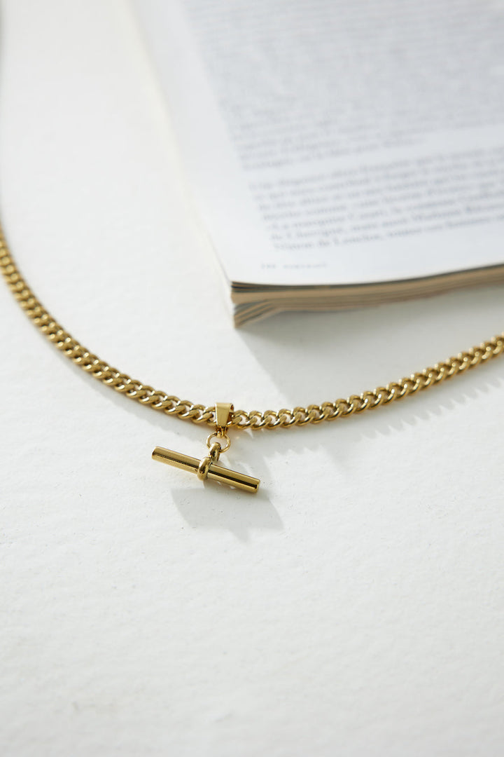 18 Karat Necklace with Gold Locked in the Sky Jasmine's Boutique Australia