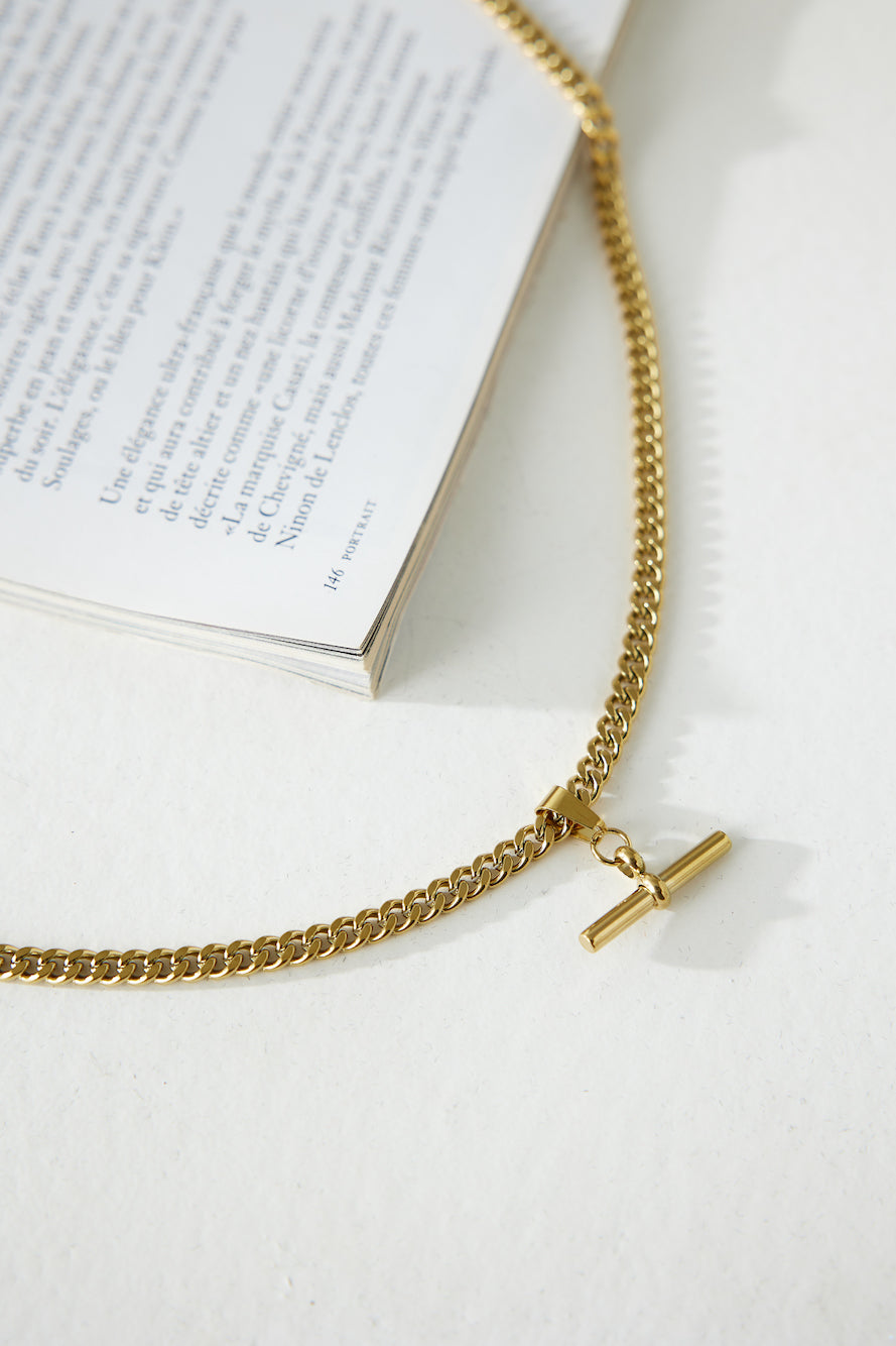 18 Karat Necklace with Gold Locked in the Sky Jasmine's Boutique Australia