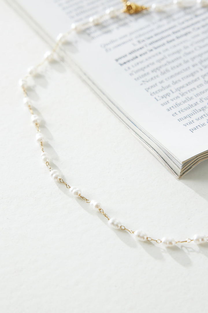 18 Karat Gold-Plated Freshwater Necklace Jasmine's Boutique Australia