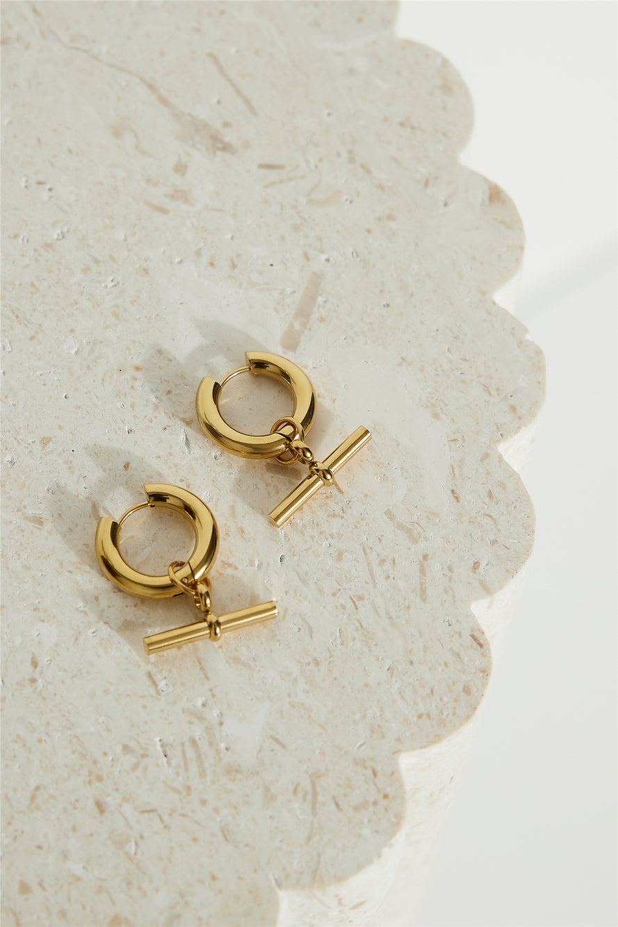 Classic 18-Carat Gold Plated Earrings Jasmine's Boutique Australia