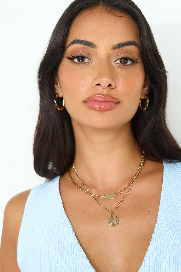 18 Karat Gold Double The Statement Necklaces Jasmine's Boutique Australia