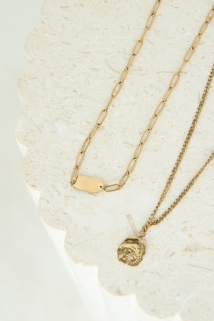 18 Karat Gold Double The Statement Necklaces Jasmine's Boutique Australia