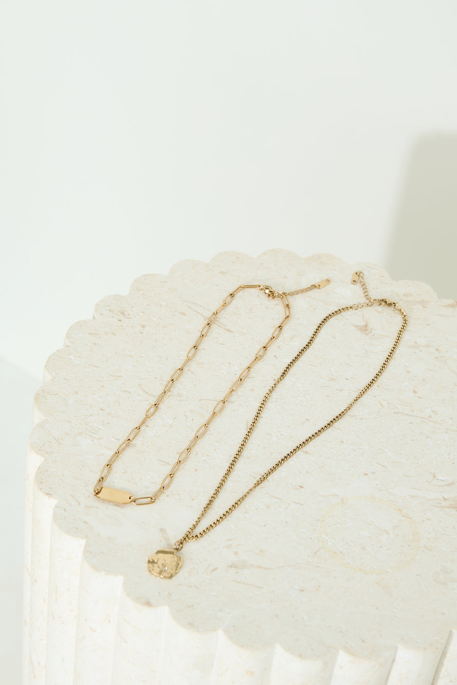 18 Karat Gold Double The Statement Necklaces Jasmine's Boutique Australia