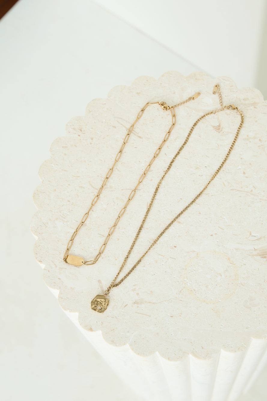 18 Karat Gold Double The Statement Necklaces Jasmine's Boutique Australia