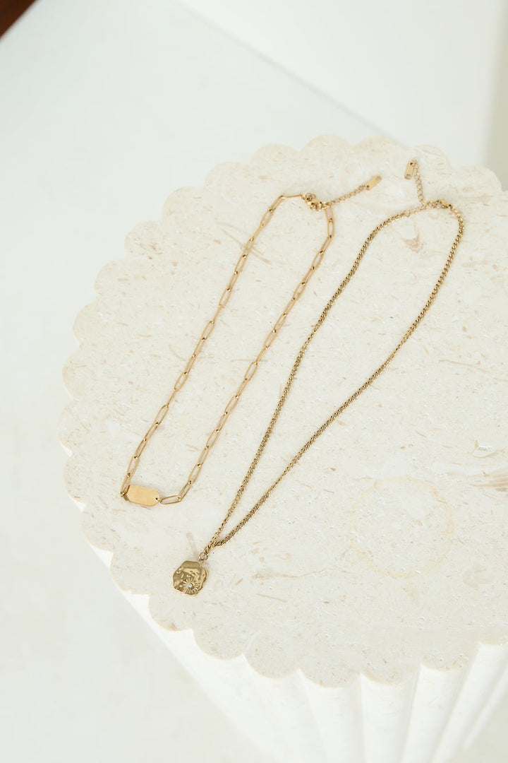 18 Karat Gold Double The Statement Necklaces Jasmine's Boutique Australia