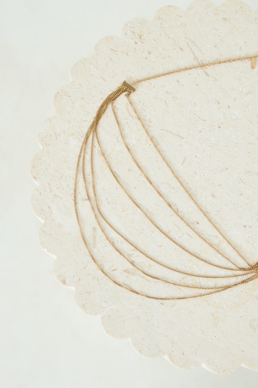 18 Karat Gold Plated Goddess Past Necklace Jasmine's Boutique Australia