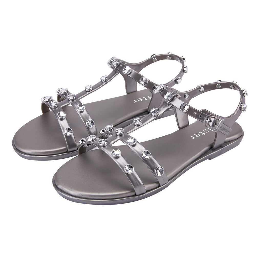 Holster Grey Studded Gladiator Sandals Jasmine's Boutique Australia
