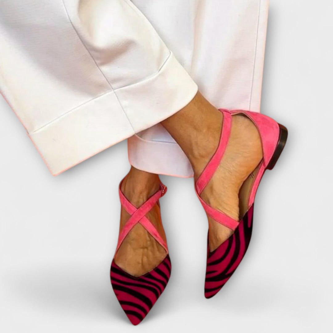 Ballet Flats with Zebra Pattern Jasmine's Boutique Australia