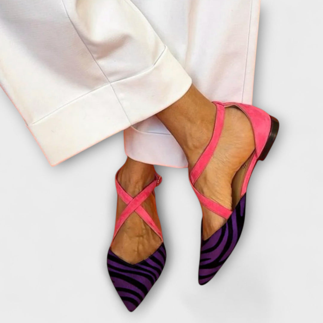 Ballet Flats with Zebra Pattern Jasmine's Boutique Australia