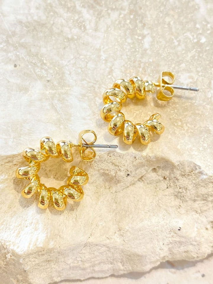 Croissant Hoop Earrings Jasmine's Boutique Australia
